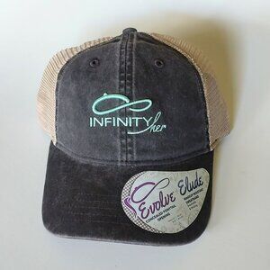 New Infinity Her Women’s Cap Hat Makeup Resistant Band Fashion Undervisor Brown